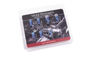 Ford Mustang Replacement Bulbs - Diode Dynamics - Stage 2 LED Light Kit - Blue - `18-`19